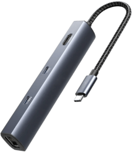 6-in-1 USB C Hub with 65W Power Delivery