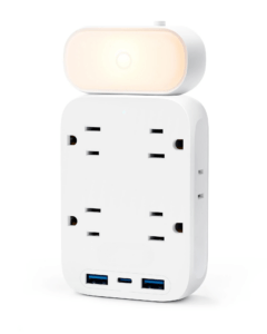 Multi Plug Adapter Spaced for Home Travel Office