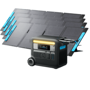 Portable Solar Generator + 4 x 400W Solar Panels PowerStation